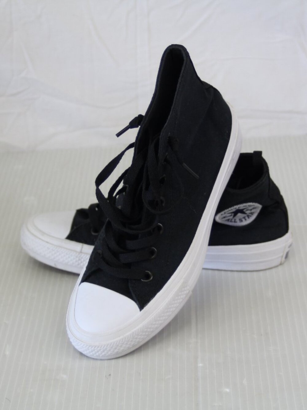 Converse Chuck Taylor All Star High Tops Black Canvas Size 6 - Picture 1 of 7